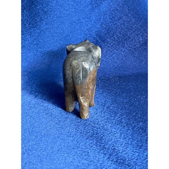 Miniature Hand Carved Stone Elephant Incense Burner - Picture 4 of 7